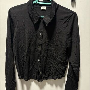 Wilfred Black Button-Down Shirt
